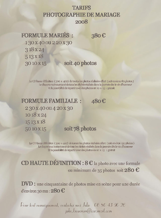 services manoir de clairval